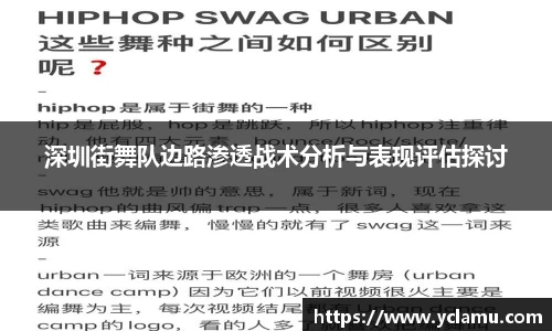 深圳街舞队边路渗透战术分析与表现评估探讨
